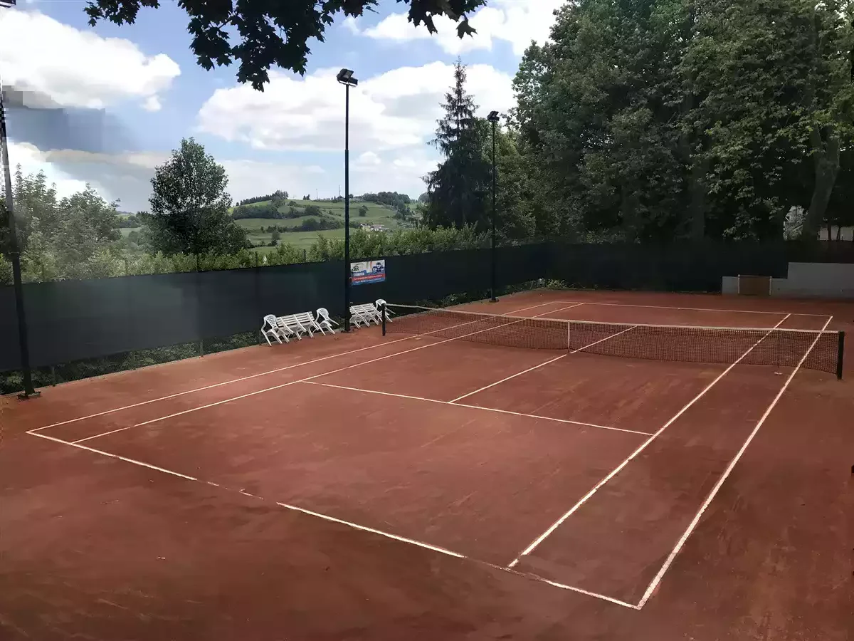 The tennis court